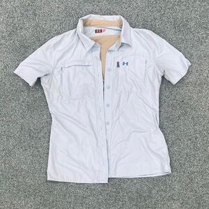 Under Armour Men's Casual Light Blue Button Down Shirt